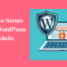 How to secure your wordpress website